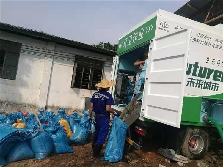 小金工业污泥压干处理